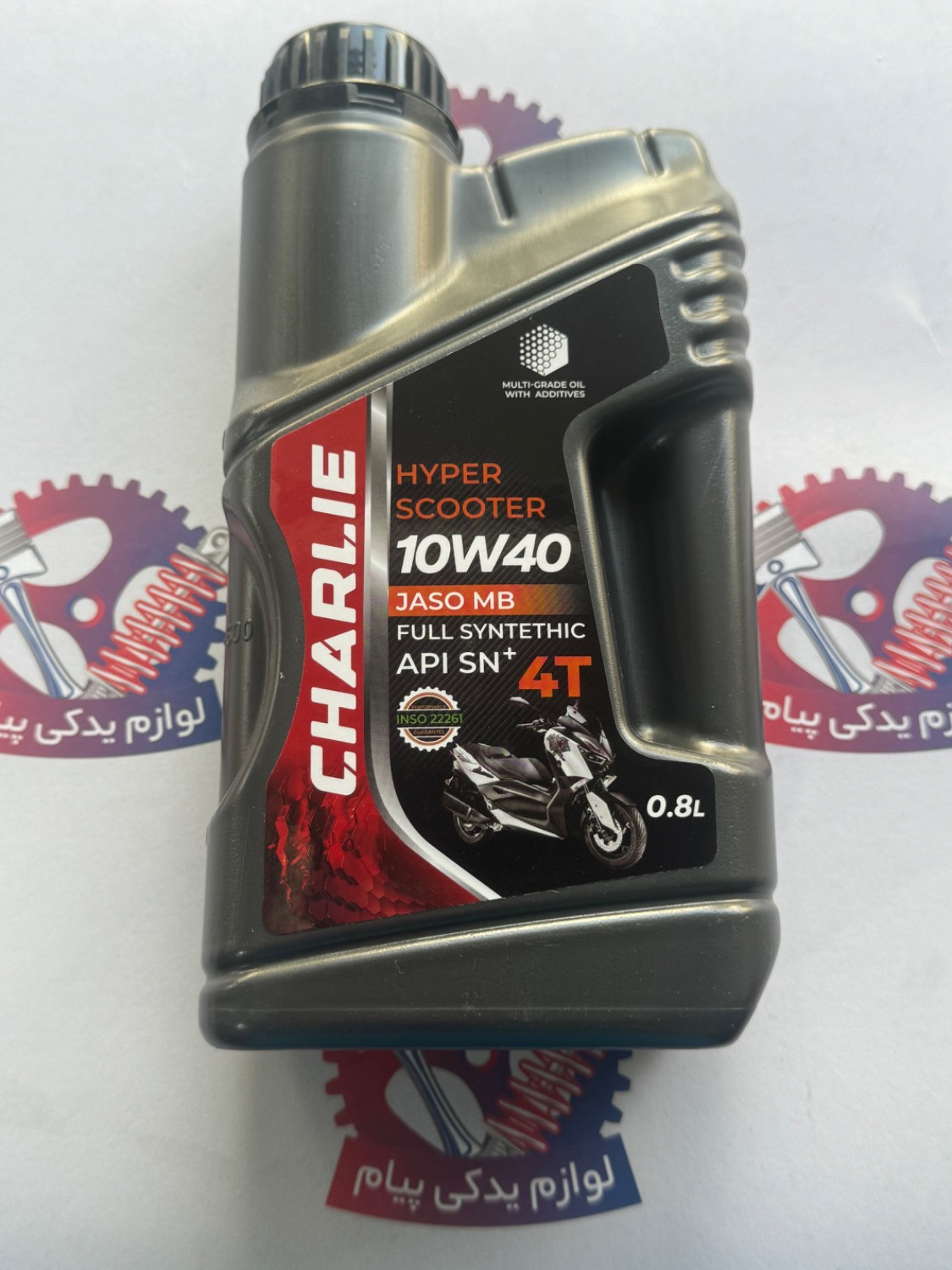 روغن موتور سیکلت چارلی مدل 10W40 MB 4T  حجم 1 لیتر